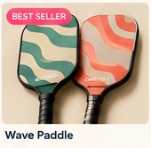 Courtside Co. black and pink paddle design concept